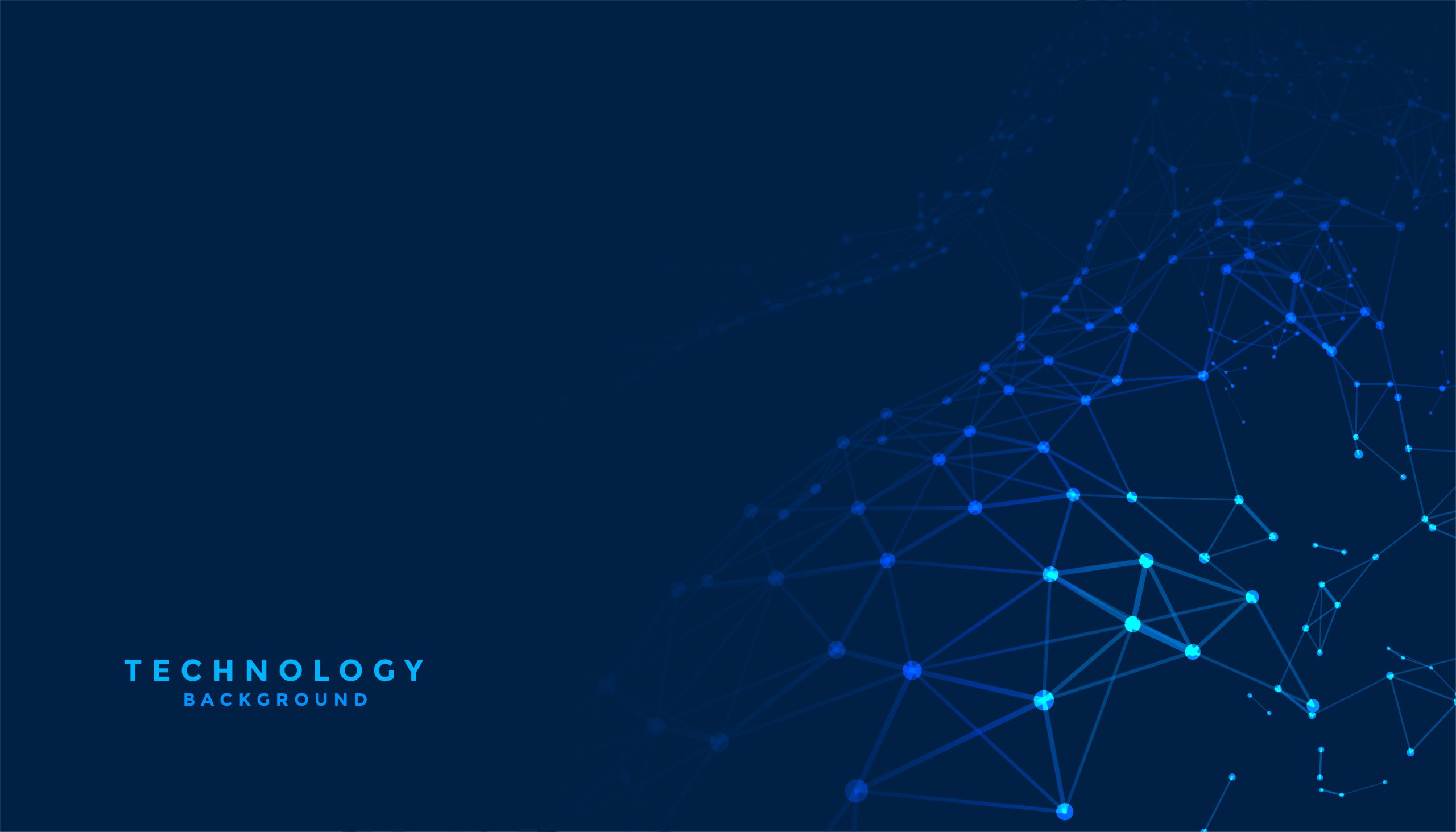 abstract digital technology background with network connection l